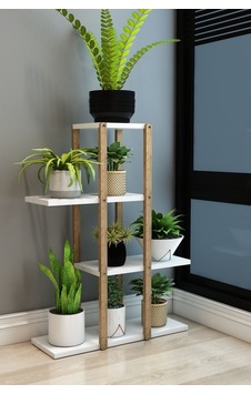 Beyaz 4 Katlı Ahşap Çiçeklik, Saksılık, Çiçek Standı, Dekoratif Raf - Çok Amaçlı Kullanım Beyaz - 636130923 Beyaz Beyaz 4 Katlı Ahşap Çiçeklik, Saksılık, Çiçek Standı, Dekoratif Raf - Çok Amaçlı Kullanım Beyaz - 636130923 Beyaz