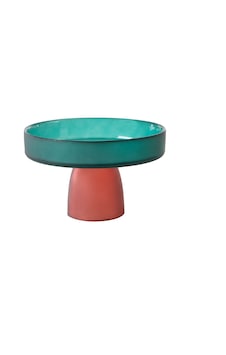 Mudo Home Colors Ayaklı Cam Sunum 18cm- Yeşil Çok Renkli Mudo Home Colors Ayaklı Cam Sunum 18cm- Yeşil Çok Renkli