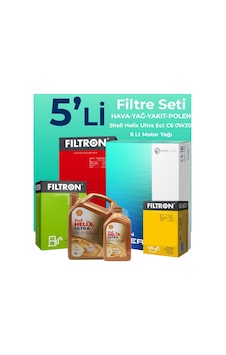 Filtron Volvo Xc60 2.0 Dizel Filtre Bakım Seti Shell Motor Yağlı (2013-2017) 5 Li Filtron Volvo Xc60 2.0 Dizel Filtre Bakım Seti Shell Motor Yağlı (2013-2017) 5 Li