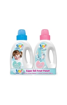 Uni Baby Aktif Sıvı Çamaşır Deterjanı 1 L + Uni Baby Yumuşatıcısı 1 L Uni Baby Aktif Sıvı Çamaşır Deterjanı 1 L + Uni Baby Yumuşatıcısı 1 L