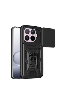 Xiaomi 17t Kılıf Magnetik Standlı Kamera Korumalı Zore Sürgülü Vega Kapak Xiaomi 17t Zore - Siyah