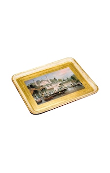 Pasabahce 3.ahmet Çeşmesi Üsküdar Tepsi 34x42 Cm - 1 Adet Cok Renkli