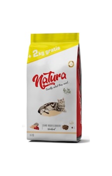 Natura Sterilised Somonlu Hamsili ve Üzümlü Düşük Tahıllı Kısırlaştırılmış Yetişkin Kedi Maması 2 + 8 KG Natura Sterilised Somonlu Hamsili ve Üzümlü Düşük Tahıllı Kısırlaştırılmış Yetişkin Kedi Maması 2 + 8 KG