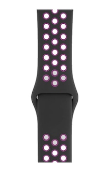 Apple Uyumlu Watch 38 40 Mm Silikon Kayış Siyah/pembe Apple Uyumlu Watch 38 40 Mm Silikon Kayış Siyah/pembe