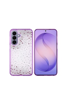 Maks Technology Samsung Galaxy Uyumlu S26 Plus Kılıf Airbag Tasarımlı Damla Taşlı Şeffaf Mkst Pera Silikon Kapak - Mor Maks Technology Samsung Galaxy Uyumlu S26 Plus Kılıf Airbag Tasarımlı Damla Taşlı Şeffaf Mkst Pera Silikon Kapak - Mor