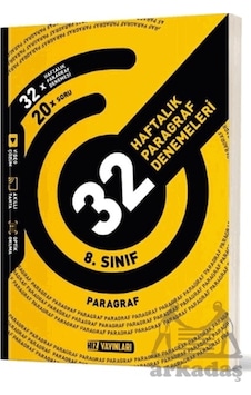 8.sınıf 32 Haftalık Paragraf Denemeleri Hız Yayınları Ciltli 8.sınıf 32 Haftalık Paragraf Denemeleri Hız Yayınları Ciltli