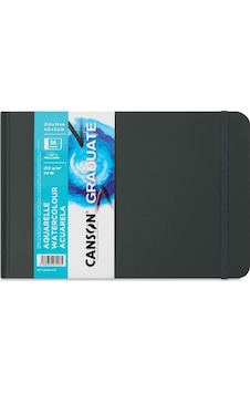 Canson Graduate Suluboya Defteri Sert Kapaklı - Yatay 250g 21,6x14 56 Sayfa Canson Graduate Suluboya Defteri Sert Kapaklı - Yatay 250g 21,6x14 56 Sayfa