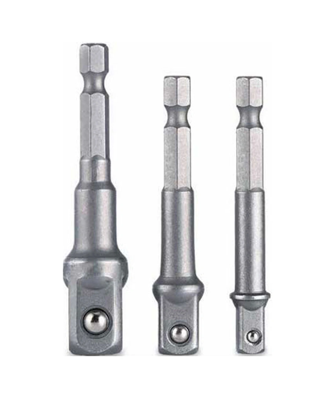 Hex Plus Lokma Adaptörü 3 Parça Set 1/4-3/8-1/2 Mm Dmx4712 Hex Plus Lokma Adaptörü 3 Parça Set 1/4-3/8-1/2 Mm Dmx4712