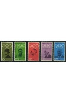Koleksiyon Pulları,1968 Almanya,olimpiyat Oyunları,5 Pu Damgasız Tam Seri,n11-30 Koleksiyon Pulları,1968 Almanya,olimpiyat Oyunları,5 Pu Damgasız Tam Seri,n11-30