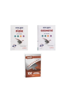 2027 Limit Tyt Ayt Fizik + Geometri El Kitabı + Anla Kazan Paragraf Deneme 3'lü Set 2027 Limit Tyt Ayt Fizik + Geometri El Kitabı + Anla Kazan Paragraf Deneme 3'lü Set
