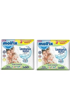 Molfix Molfıx Islak Mendil 2 Adet 3X60 Molfix Molfıx Islak Mendil 2 Adet 3X60