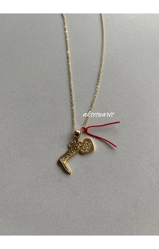 Kovboy Çizme Charmlı Gold Kaplama Kadın Kolye Sarı Sarı Kovboy Çizme Charmlı Gold Kaplama Kadın Kolye Sarı Sarı