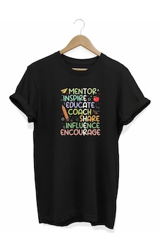 Buğrahayalin 24 Kasım Öğretmenler Günü Hediye Temalı Oversize Bisiklet Yaka T-shirt - Siyah Buğrahayalin 24 Kasım Öğretmenler Günü Hediye Temalı Oversize Bisiklet Yaka T-shirt - Siyah