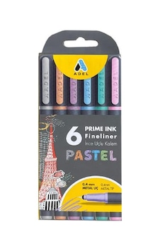 Adel Prime Ink Fineliner 6'lı Pastel Adel Prime Ink Fineliner 6'lı Pastel