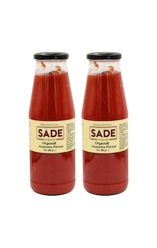 Sade Organik Domates Püresi 680 Gr. 2 Li Paket Sade Organik Domates Püresi 680 Gr. 2 Li Paket