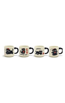 River World Seramik Kupa Bardak Figürü 3d Kedi Kulp Detaylı Çok Renkli River World Seramik Kupa Bardak Figürü 3d Kedi Kulp Detaylı Çok Renkli