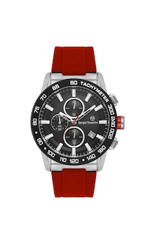 Sergio Tacchini St.1.10457-2 Silikon Kordontachymeter Fonksiyonlar Aktif Kırmızı Renk Erkek Kol Saati Metalik Sergio Tacchini St.1.10457-2 Silikon Kordontachymeter Fonksiyonlar Aktif Kırmızı Renk Erkek Kol Saati Metalik