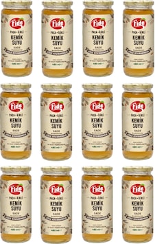 Fide Paça + ilikli Kemik Suyu Jöle Kıvamında Sade 12 x 480 ML Fide Paça + ilikli Kemik Suyu Jöle Kıvamında Sade 12 x 480 ML