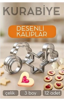 12'li Kurabiye Kalıbı Seti Profesyonel Şef Paslanmaz Çelik Mutfak Sanatınızın Vazgeçilmezi 722519 124-Pembe 12'li Kurabiye Kalıbı Seti Profesyonel Şef Paslanmaz Çelik Mutfak Sanatınızın Vazgeçilmezi 722519 124-Pembe