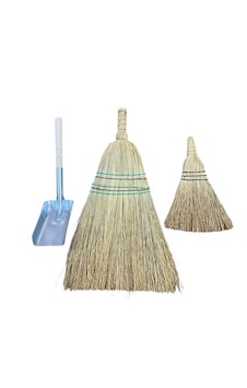 Mobilreyon Doğal Ot Çalı Süpürgesi, Sarı El Süpürgesi Ve Kürek Seti 3'lü Set 2 Süpürge 1 Kürek Mobilreyon Doğal Ot Çalı Süpürgesi, Sarı El Süpürgesi Ve Kürek Seti 3'lü Set 2 Süpürge 1 Kürek