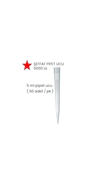 Pipet Ucu, 5 Ml Şeffaf Pipet Ucu 5000µl 50 Adet / Pk , 5ml Pipet Ucu, 5 Ml Şeffaf Pipet Ucu 5000µl 50 Adet / Pk , 5ml