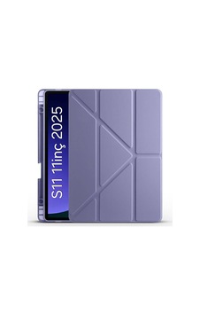 S11 2025 11 İnç Tablet Sm-x730/x736 İçinile Uyumlu Üçgen Kalem Bölümlü Standlı Uyku Modlu Akıllı Kılıf Levender Sku: Zeusb0gfxcmkqx Arka Kapak