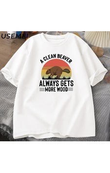 Flood Of Style Temiz Bir Kunduz Her Zaman Daha Ahşap T Shirt Erkekler Komik Yetişkin Mizah T-shirt Pamuklu T Beyaz Flood Of Style Temiz Bir Kunduz Her Zaman Daha Ahşap T Shirt Erkekler Komik Yetişkin Mizah T-shirt Pamuklu T Beyaz