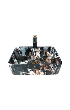 Siyah Tiger Eye Çanak Lavabo Renkli Siyah Tiger Eye Çanak Lavabo Renkli