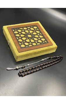 Onurlu Tesbihane Çift Renk Beyrut Tesbih Sarı Küt Kesim 7x11 Mm Erkek Tesbihi Gümüş Onurlu Tesbihane Çift Renk Beyrut Tesbih Sarı Küt Kesim 7x11 Mm Erkek Tesbihi Gümüş