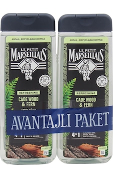 Le Petit Marseillais Cade Wood & Fern Duş Jeli 2 x 400 ML Le Petit Marseillais Cade Wood & Fern Duş Jeli 2 x 400 ML