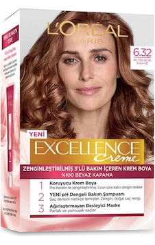 L'Oréal Paris Excellence Creme Saç Boyası - 6.32 Altın Açık Kahve L'Oréal Paris Excellence Creme Saç Boyası - 6.32 Altın Açık Kahve