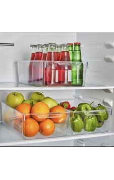 Adet Kırılmaz Ultra Dayanıklı Buzdolabı Düzenleyici Organizer Kutu Şeffaf - X Large Boy Kiler Organizeri 20cm 32 Diğer Adet Kırılmaz Ultra Dayanıklı Buzdolabı Düzenleyici Organizer Kutu Şeffaf - X Large Boy Kiler Organizeri 20cm 32 Diğer