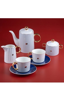 Jumbo Navy 15 Parça Çay Ve Kahve Seti Mavi Jumbo Navy 15 Parça Çay Ve Kahve Seti Mavi