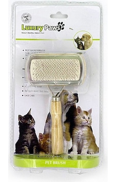 Luxury Paws Ahsap Çift Taraflı Tüy Düzeltme Kedi Köpek Fırçası 17 Luxury Paws Ahsap Çift Taraflı Tüy Düzeltme Kedi Köpek Fırçası 17
