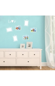 Yaratıcı Fotoğraf Çerçevesi Dekoratif Duvar Süsü Sticker Etiket 6 Parça Beyaz Yaratıcı Fotoğraf Çerçevesi Dekoratif Duvar Süsü Sticker Etiket 6 Parça Beyaz