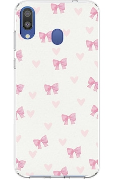 Samsung Galaxy M20 Uyumlu Fiyonklar Ve Pembe Kalpler Baskılı Silikon Kılıf Renkli Samsung Galaxy M20 Uyumlu Fiyonklar Ve Pembe Kalpler Baskılı Silikon Kılıf Renkli