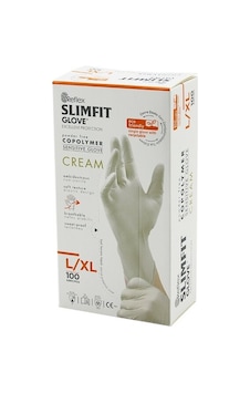 Reflex Slimfit Glove Kod-028 L-xl Krem Pudrasız Muayene Eldiven 100lü 4887