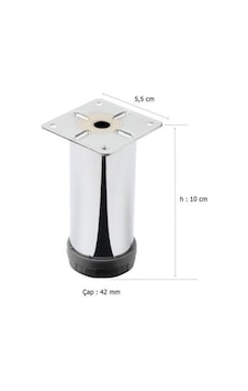 4 Adet Tablalı Ayarlı Metal Baza Ayağı 10cm 4 Adet Tablalı Ayarlı Metal Baza Ayağı 10cm