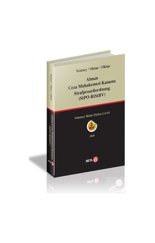 Alman Ceza Muhakemesi Kanunu StrafprozeBordnung StPO - Feridun Yenisey -  Salih Oktar - Beta Yayınları