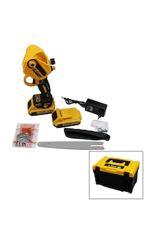 Budama - Dal Kesme Makinesi 36v 2.0ah Yağlı Pompalı - Zincirli Sarı Siyah Çantalı 5690
