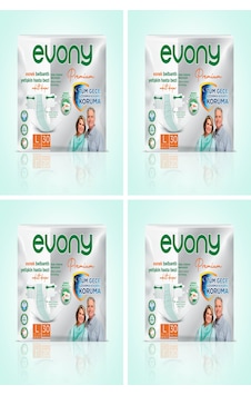 Evony Premium Belbantlı Yetişkin Hasta Bezi Large 120 Adet 4x30 Paket L Evony Premium Belbantlı Yetişkin Hasta Bezi Large 120 Adet 4x30 Paket L