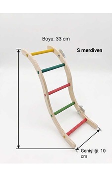 S Merdiven Kuş Oyuncağı S Merdiven Kuş Oyuncağı