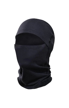 Termal Kar Yüz Maskesi Balaklava Pamuklu Unisex Siyah Termal Kar Yüz Maskesi Balaklava Pamuklu Unisex Siyah