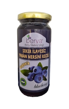 Berva Organik Yaban Mersini Reçeli Şeker İlavesiz 230 G Berva Organik Yaban Mersini Reçeli Şeker İlavesiz 230 G