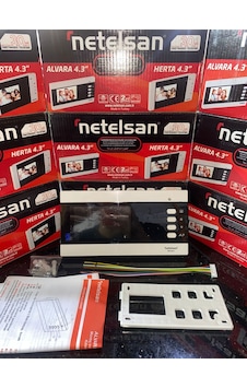 Netelsan Alvara 4 3 '' Görüntülü Şube Diafon