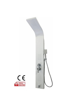 İsaoğlu Yapı Beyaz Panel Duş Seti Masajlı Yağmurlama Sistemi Beyaz Banyo Duş Armatür Set Beyaz İsaoğlu Yapı Beyaz Panel Duş Seti Masajlı Yağmurlama Sistemi Beyaz Banyo Duş Armatür Set Beyaz