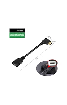 Hdmı Erkek Dişi Adaptör Kablosu 90 Derece L Şeklinde Dirsek Hdmı Uzatma Kablosu 4k Hd Hdmı Erkek Dişi Adaptör Kablosu 90 Derece L Şeklinde Dirsek Hdmı Uzatma Kablosu 4k Hd