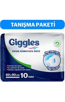 Giggles Yatak Koruyucu Örtü 60x90 10 Adet Giggles Yatak Koruyucu Örtü 60x90 10 Adet