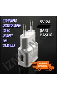 Sony Samsung Htc Venüs Uyumlu 2 Amper Şarj Şarz Başlık Sony Samsung Htc Venüs Uyumlu 2 Amper Şarj Şarz Başlık