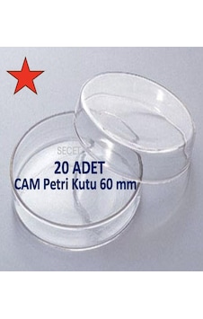 Cam Petri Kabı 60 X 15 Mm Cam Petri Kabı 60mm 20 Adet/pk